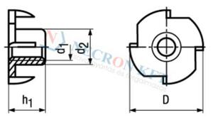 Necron NCN 225 - Körmös anya product image 2