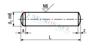 Necron NCN 857 - Hengeres illesztőszeg m6 product image 2