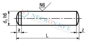 Necron NCN 858 - Hengeres illesztőszeg h6 product image 2