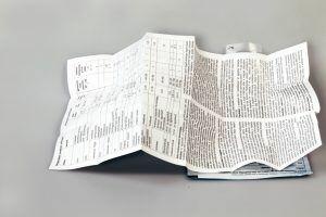 Codex Hajtogatott tájékoztatóból készített többirányban kihajtható címke product image 1