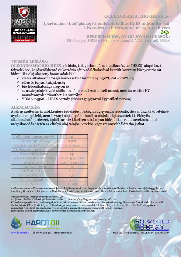 Termeklap-Hardt_Oil-OLEODINAMIC_BIO-HEES_46.pdf