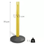 Hungaro Management Kft Normál szalagos Kordonoszlop, 2.4m, szalag nélkül product image