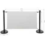 Hungaro Management Banneres oszlop fekete, 14kg (KOB-banner) product image