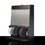 Hungaro Management Polifix 4 cipőtisztító gép, dombornyomott acélmintás, 77x39x93cm, 49kg, 240W (50-640) product image