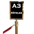 Hungaro Management Kft. Információs tábla arany álló, A3 (ITA3AA) product image 1