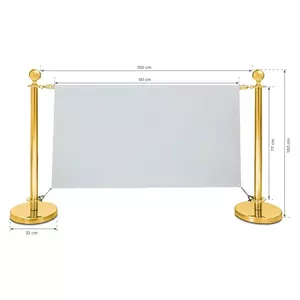 Hungaro Management Banneres oszlop arany, 14kg (KOA-banner) product image 1