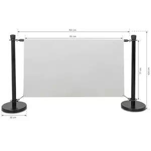 Hungaro Management Banneres oszlop fekete, 14kg (KOB-banner) product image 1