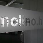 Molino Kft. Homokfúvott matrica nyomtatás / vágás product image