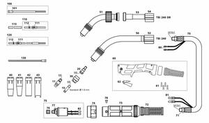 TBI 240/DR GÁZHŰTÉSŰ HEGESZTŐPISZTOLY product image 1