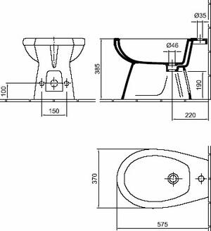 ALFÖLDI BÁZIS bide fehér 4309 59 01 product image 2