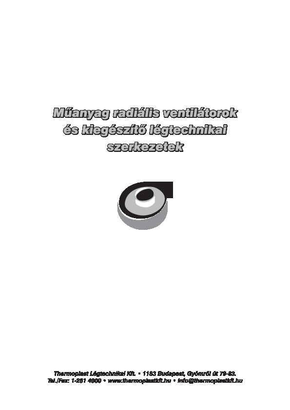 Thermoplast Kft prospektus