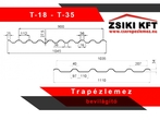Zsiki Trapézlemez bevilágító T-18-hoz és T-35-höz product image 1