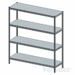 Anvalor 4 sima polccal, 170x60x180 cm product image