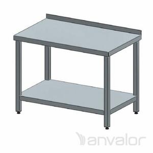 Anvalor ROZSDAMENTES MUNKAASZTAL, felhajtással, alsó polccal, 90x60x85 cm product image 1