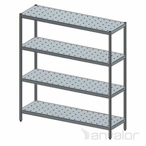 Anvalor 4 perforált polccal, 180x60x180 cm product image 1