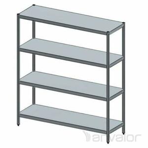 Anvalor 4 sima polccal, 110x40x180 cm product image 1