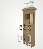 Montel Kétkürtös kéményrendszer product image