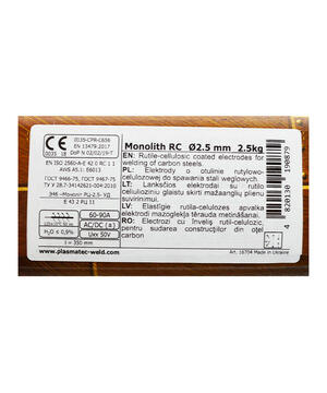 Alfaweld Elektróda rutil-cellulóz monolith-rc 2,5mm/2,5kg product image 2