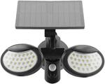 Entac Napelemes Műanyag Fali lámpa 10W SMD, 2 fej, mozgásérzékelővel, IP65, kültéri 400 lumen product image