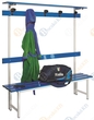 Bocskó Kft. - Háttámlás öltözőpadok Egyoldalas öltözőpad alumínium üléssel product image 1