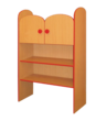 Bocskó Kft.-Óvodai polcos szekrény ajtóval Nyitott polcos szekrény felül ajtóval product image 1