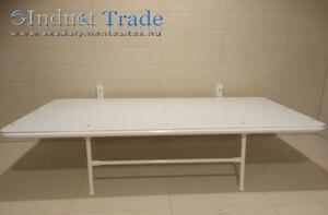 Induct trade Lehajtható rozsdamentes szálcsiszolt priccs product image 1