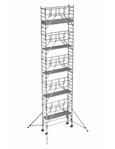 ZARGES MultiTower S-PLUS 1T gurulóállvány + kitám 0,6x2,5 munkamagasság: 12,35 m product image