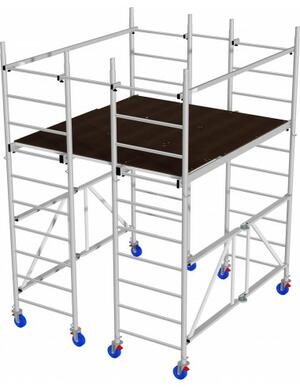KRAUSE Monto Protec XS-P dobogós gurulóállvány 3,7 m product image 1