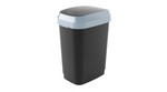 KIS Dual műanyag billenőfedeles szemetes 25l fekete product image 1