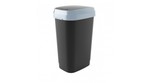 KIS Dual műanyag billenőfedeles szemetes 50l fekete product image 1