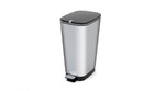 KIS Chic műanyag pedálos szemetes 30l ezüst product image 1