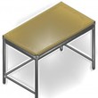 SteelOniX Rozsdamentes húsvágó asztal PE műanyag fedlappal lábösszekötőkkel (SX-HAL ) product image 1