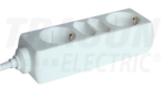 Tracon H2/2 Hordozható elosztósáv, normál, fehér product image