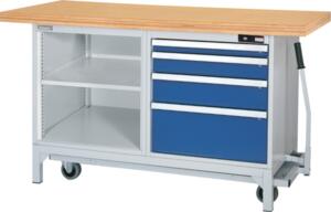 GARANT Gurítható munkapad 4 fiókkal 1500 mm product image 1