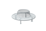 Streetbútor Lézervágott fém körpad product image 1