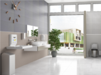 Mediclinics falra szerelhető, lehajtható pelenkázó, rozsdamentes acél product image 2