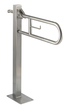 Mediclinics mozgássérült kapaszkodó wc papír tartóval- vertikális-szatén 722 mm product image 1