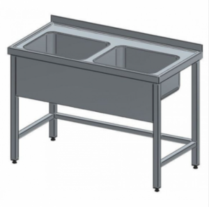 KAPPA Gasztro Kft. Kétmedencés nagykonyhai mosogató product image 1