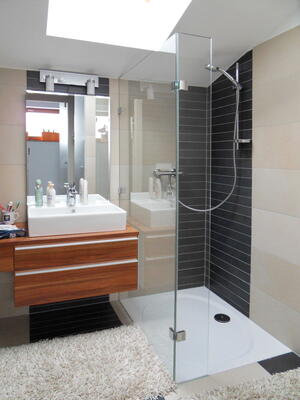 Dual Glass Egyedi méretre gyártott üveg zuhanyfal, edzett üvegből product image 1