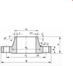 MVV-ISG Hegesztő toldatos karima, MSZ2927, DIN 2537, PN 100 product image