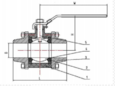 MVV-ISG Szerelhető gömbcsapok, saválló acél,  hegtoldatos, PN 40-64 DN 15 – 50 product image