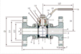 MVV-ISG Szerelhető gömbcsapok, saválló acél,  karimás, PN 40 DN 15 – 100 product image 