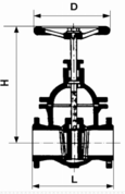 MVV-ISG Oválházú éktolózár, acél, belülfekvő orsóval, PN 16-25-40 product image 