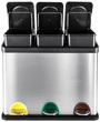 Rozsdamentes szekcionált szelektív szemetes 30-45l product image