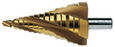 ereszcsatorna lépcsős süllyesztő HSS-TiN, E3S típus 10,5-40,5 mm szár 12 mm product image