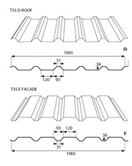 Acéllemez.hu T35 Trapézlemez product image 1