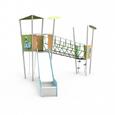 Játszótérpont Kft. Fém dupla tornyos dzsungel világ kötél híddal product image
