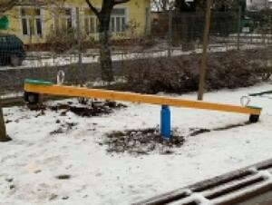 Játszótérpont Kft. Két személyes mérleghinta ütköző gumival product image 2