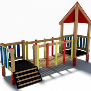 Játszótérpont Kft. Dupla torony lejtős híddal a legkisebbeknek product image 1